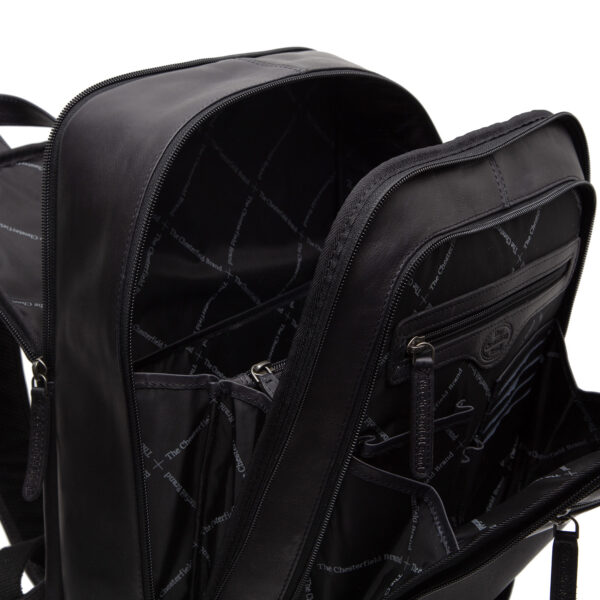 Chesterfield Leather Backpack Detroit Black