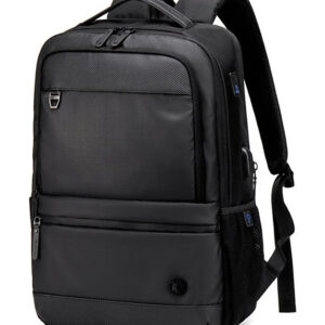GOLDEN WOLF τσάντα πλάτης GB00402, με θήκη laptop 15.6", 20-25L, μαύρη
