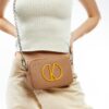 Γυναικεία Τσάντα Χιαστί Kalk KLABAG12-0037 καφέ