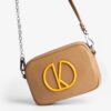 Γυναικεία Τσάντα Χιαστί Kalk KLABAG12-0037 καφέ