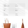 Γυναικεία Τσάντα Ώμου Shopper Pierre Loues 914-62 καφέ