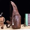 Δερμάτινο τσαντάκι body Bull Captain XB 019 καφέ