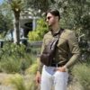 Δερμάτινο τσαντάκι body Bull Captain XB 105 σκούρο καφέ