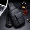 Δερμάτινο τσαντάκι body Bull Captain XB 121 μαύρο