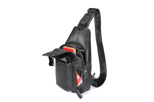 Δερμάτινο τσαντάκι body Bull Captain XB 128 μαύρο