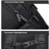 Σακίδιο πλάτης Bange 35L Laptop 15,6'' Weekender Hand-On Bagage 2603 μαύρο