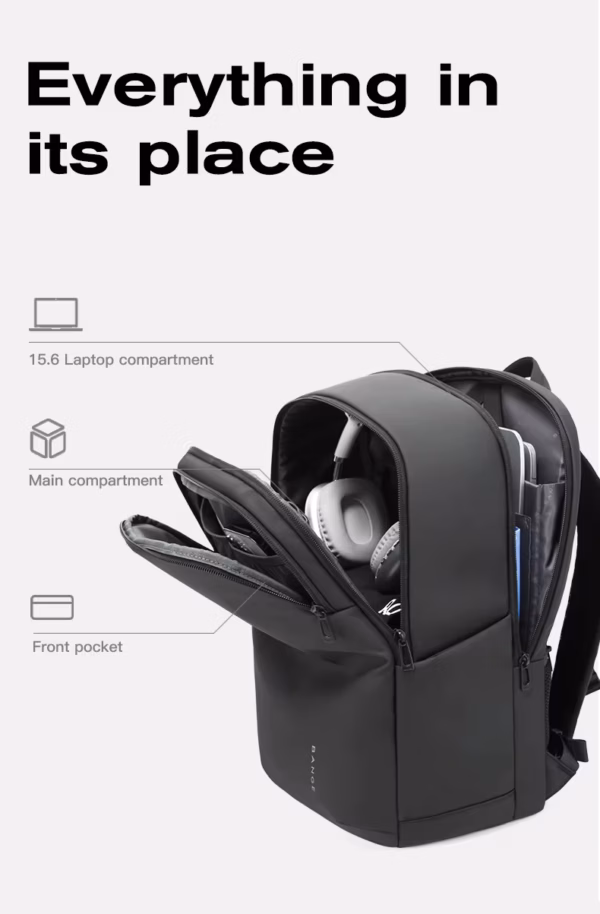 Σακίδιο πλάτης 27L Laptop 15,6” Bange 3068 μαύρο