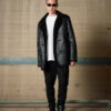 B&apos; Ανδρικό demi παλτό με γιακά 54-201-076 BLACK