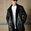 B&apos; Ανδρικό demi παλτό με γιακά 54-201-076 BLACK