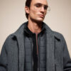 S&apos; Ανδρικό demi παλτό με γιακά 54-201-106 DK GREY