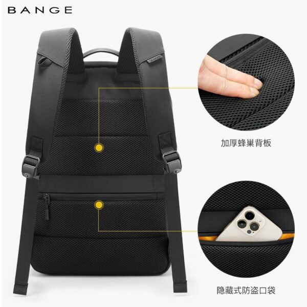 Σακίδιο πλάτης 24L Laptop 15,6” Bange 7839 μαύρο