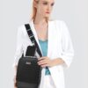 Τσαντάκι ώμου χιαστί Premium Collection Bange QD751 μαύρο