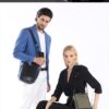 Τσαντάκι ώμου χιαστί Premium Collection Bange QD751 μαύρο