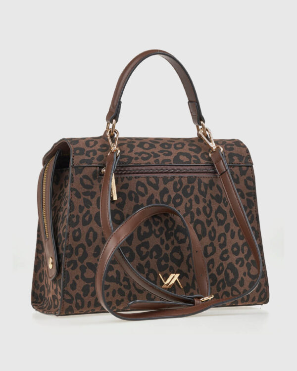 VERDE ΓΥΝΑΙΚΕΙΑ ΤΣΑΝΤΑ ΧΕΙΡΟΣ 16-0008153 ANIMAL PRINT ΚΑΦΕ