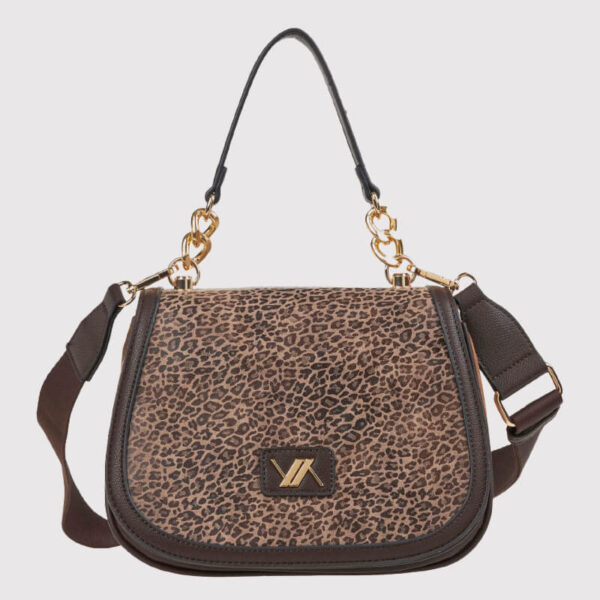 VERDE ΓΥΝΑΙΚΕΙΑ ΤΣΑΝΤΑ ΧΙΑΣΤΙ 16-0008176  ANIMAL PRINT ΚΑΦΕ