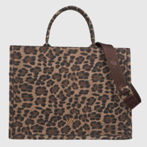 VERDE ΓΥΝΑΙΚΕΙΑ ΤΣΑΝΤΑ ΧΕΙΡΟΣ 16-0008183 ANIMAL PRINT ΚΑΦΕ