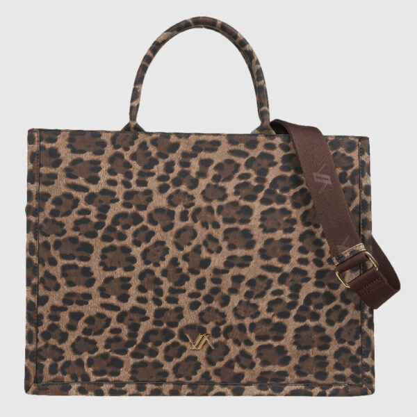 VERDE ΓΥΝΑΙΚΕΙΑ ΤΣΑΝΤΑ ΧΕΙΡΟΣ 16-0008183 ANIMAL PRINT ΚΑΦΕ