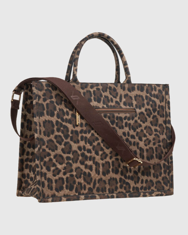 VERDE ΓΥΝΑΙΚΕΙΑ ΤΣΑΝΤΑ ΧΕΙΡΟΣ 16-0008183 ANIMAL PRINT ΚΑΦΕ