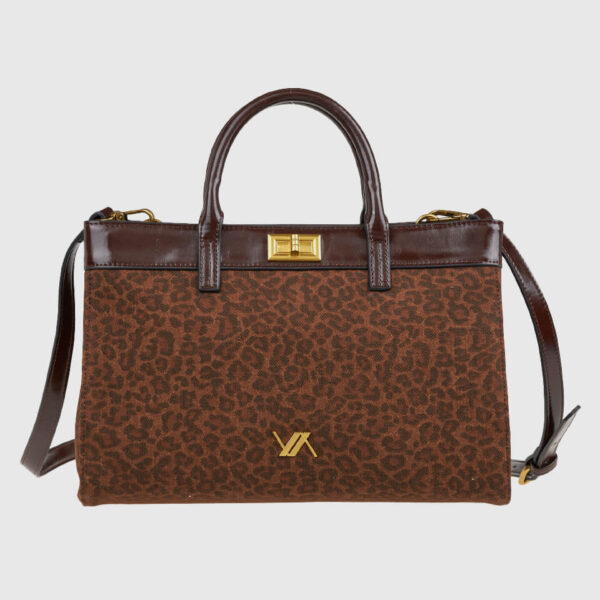 VERDE ΓΥΝΑΙΚΕΙΑ ΤΣΑΝΤΑ ΧΕΙΡΟΣ 16-0008238  ΚΙΝ ANIMAL PRINT