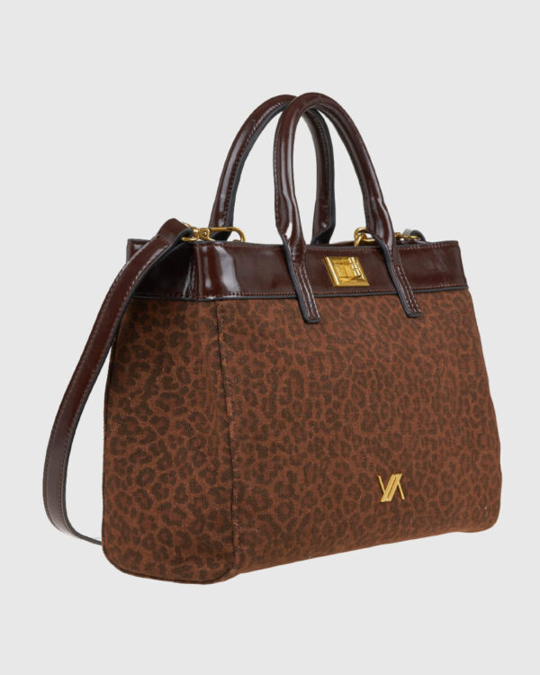 VERDE ΓΥΝΑΙΚΕΙΑ ΤΣΑΝΤΑ ΧΕΙΡΟΣ 16-0008238  ΚΙΝ ANIMAL PRINT