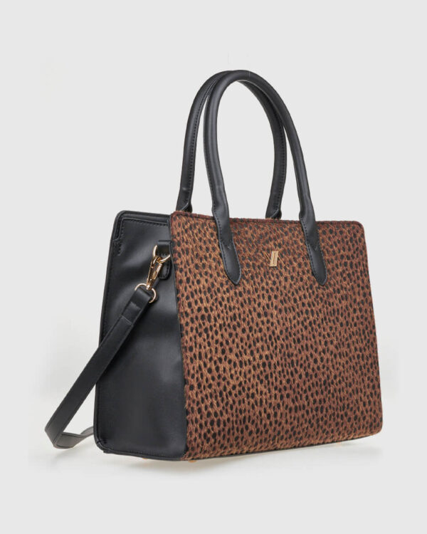 VERDE ΓΥΝΑΙΚΕΙΑ ΤΣΑΝΤΑ ΧΕΙΡΟΣ 16-0008262 ANIMAL PRINT ΚΑΦΕ