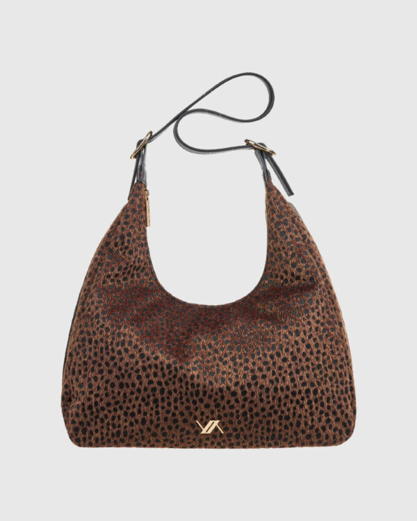 VERDE ΓΥΝΑΙΚΕΙΑ ΤΣΑΝΤΑ ΩΜΟΥ 16-0008265 ANIMAL PRINT ΚΑΦΕ