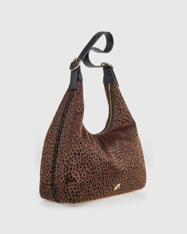 VERDE ΓΥΝΑΙΚΕΙΑ ΤΣΑΝΤΑ ΩΜΟΥ 16-0008265 ANIMAL PRINT ΚΑΦΕ