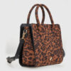 VERDE ΓΥΝΑΙΚΕΙΑ ΤΣΑΝΤΑ ΧΕΙΡΟΣ 16-0008296  ANIMAL PRINT ΚΑΦΕ