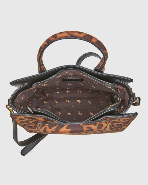 VERDE ΓΥΝΑΙΚΕΙΑ ΤΣΑΝΤΑ ΧΕΙΡΟΣ 16-0008296  ANIMAL PRINT ΚΑΦΕ