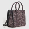VERDE ΓΥΝΑΙΚΕΙΑ ΤΣΑΝΤΑ ΧΕΙΡΟΣ 16-0008296  ANIMAL PRINT ΜΑΥΡΟ
