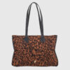 VERDE ΓΥΝΑΙΚΕΙΑ ΤΣΑΝΤΑ ΩΜΟΥ 16-0008297  ANIMAL PRINT ΚΑΦΕ
