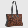 VERDE ΓΥΝΑΙΚΕΙΑ ΤΣΑΝΤΑ ΩΜΟΥ 16-0008297  ANIMAL PRINT ΚΑΦΕ