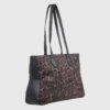 VERDE ΓΥΝΑΙΚΕΙΑ ΤΣΑΝΤΑ ΩΜΟΥ 16-0008297  ANIMAL PRINT ΜΑΥΡΟ