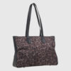 VERDE ΓΥΝΑΙΚΕΙΑ ΤΣΑΝΤΑ ΩΜΟΥ 16-0008297  ANIMAL PRINT ΜΑΥΡΟ