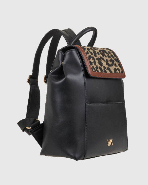 VERDE ΓΥΝΑΙΚΕΙΟ ΣΑΚΙΔΙΟ ΠΛΑΤΗΣ 16-0008311  ANIMAL PRINT ΚΑΦΕ