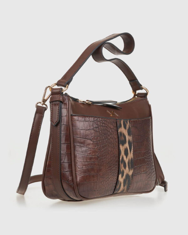 VERDE ΓΥΝΑΙΚΕΙΑ ΤΣΑΝΤΑ ΩΜΟΥ 16-0008318 ANIMAL PRINT ΚΑΦΕ