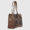 VERDE ΓΥΝΑΙΚΕΙΑ ΤΣΑΝΤΑ ΩΜΟΥ 16-0008324 ANIMAL PRINT ΚΑΦΕ