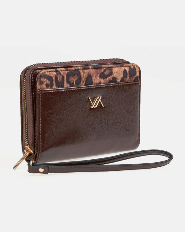 VERDE ΓΥΝΑΙΚΕΙΟ ΠΟΡΤΟΦΟΛΙ 18-0001544  ANIMAL PRINT ΚΑΦΕ