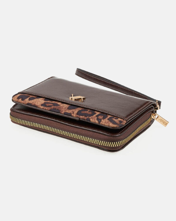 VERDE ΓΥΝΑΙΚΕΙΟ ΠΟΡΤΟΦΟΛΙ 18-0001544  ANIMAL PRINT ΚΑΦΕ