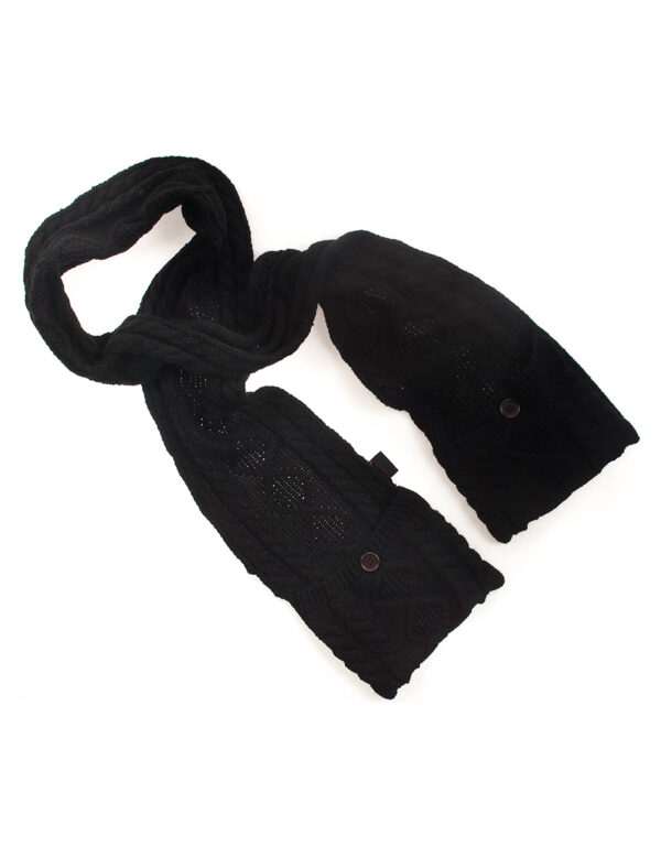 B&apos; Κασκόλ 26-501-013 BLACK