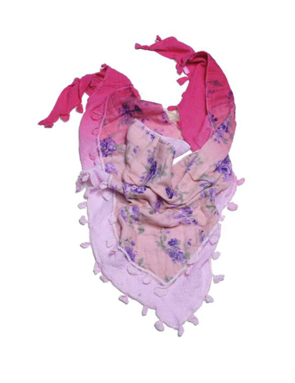 Biston fashion &apos;Σαν πασμινα, τριγωνο, με λουλουδια 29-501-001 PINK