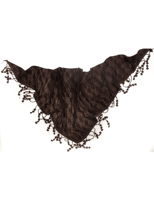B&apos; Κασκωλ, Τριγωνικο με κροσια 30-501-009 BROWN