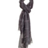 Κασκώλ, με τετραγωνάκια 32-501-001 DK GREY