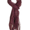 Κασκώλ, με τετραγωνάκια 32-501-001 WINE RED
