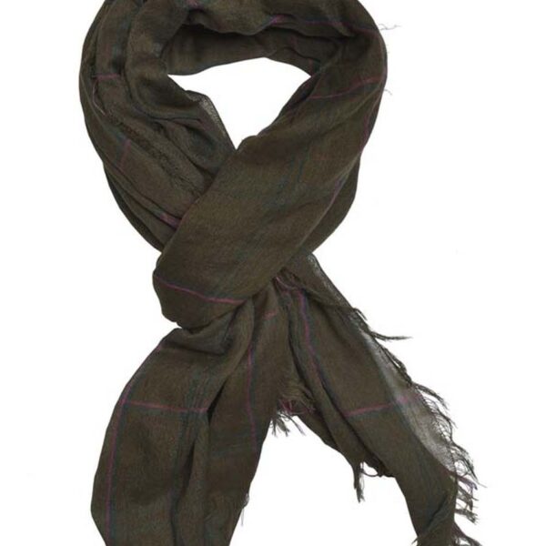 Κασκώλ, με τετραγωνάκια 32-501-001 KHAKI