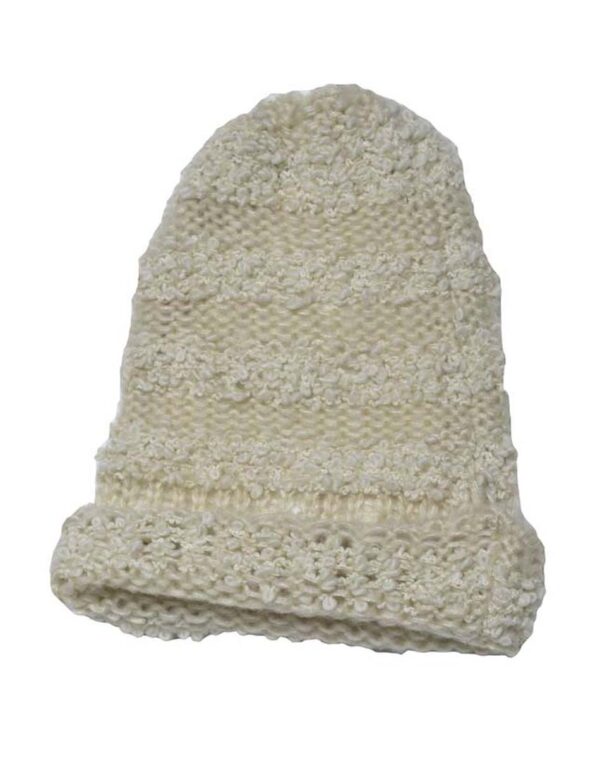 Biston fashion -Γυναικείο πλεχτό σκουφάκι. 32-601-004 BEIGE
