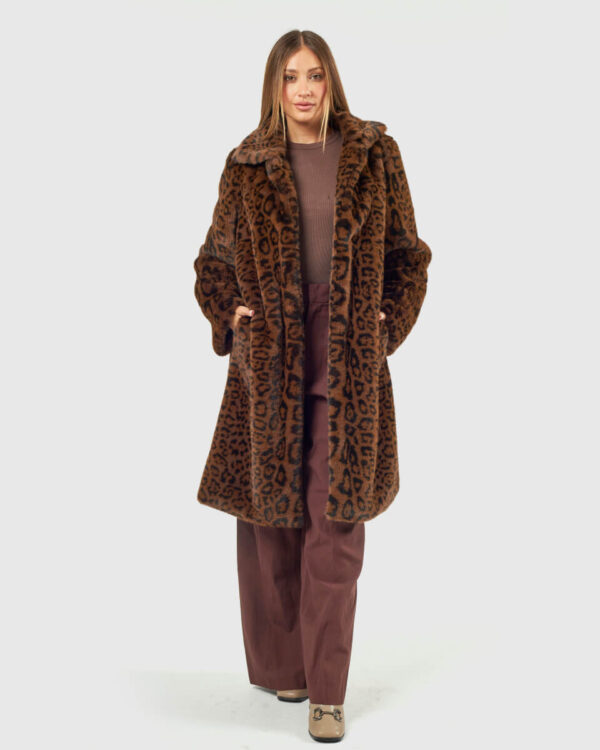 VERDE ΓΥΝΑΙΚΕΙΟ ΓΟΥΝΙΝΟ ΠΑΛΤΟ 33-0000729 ANIMAL PRINT