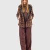 VERDE ΓΥΝΑΙΚΕΙΟ ΓΟΥΝΙΝΟ ΠΑΛΤΟ 33-0000732 ANIMAL PRINT ΠΟΥΡΟΥ