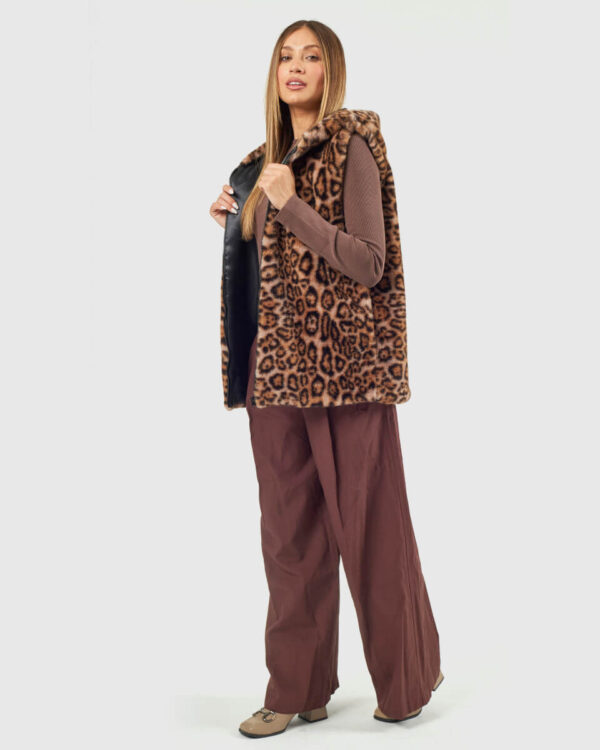 VERDE ΓΥΝΑΙΚΕΙΟ ΓΟΥΝΙΝΟ ΠΑΛΤΟ 33-0000732 ANIMAL PRINT ΠΟΥΡΟΥ