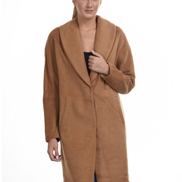 Biston fashion γυναικείο μακρύ παλτό 44-101-028 CAMEL